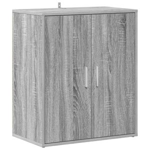 vidaXL Kenk&auml;teline harmaa Sonoma 60x35x70 cm tekninen puu