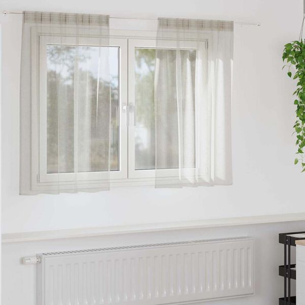 vidaXL Verhosatiini verhoilla 2 pcs Kerma 140 x 140 cm Polyesteri