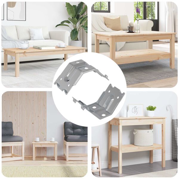 vidaXL Kiinnitys 2 pcs Sinkitty 106 x 55 x 1,5mm Ter&auml;s