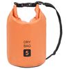 vidaXL Kuivapussi oranssi 5 l PVC