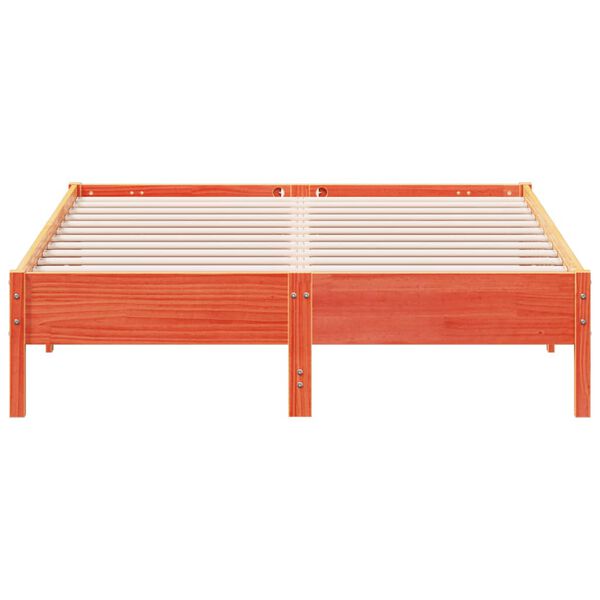 vidaXL S&auml;nky patjalla ilman vahanruskea 140x200 cm t&auml;ysi m&auml;nty