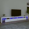vidaXL TV-taso LED-valoilla valkoinen 290x36,5x40 cm
