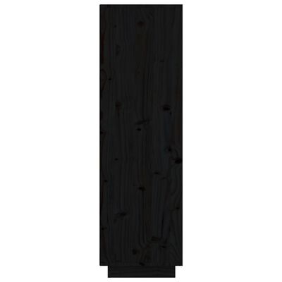 vidaXL Kaappi musta 74x35x117 cm täysi mänty