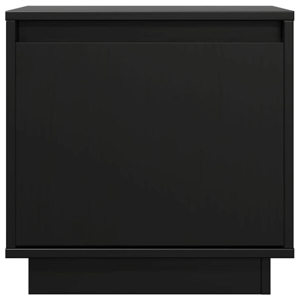 vidaXL Yöpöydät 2 kpl musta 40x30x40 cm täysi mänty