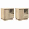 vidaXL Y&ouml;p&ouml;yt&auml;kaappi 2 kpl Sonoman tammi 50 x 34,5 x 50 cm.