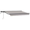 vidaXL Manuaalinen markiisin runko LED-valoilla 3 x 2,5 m