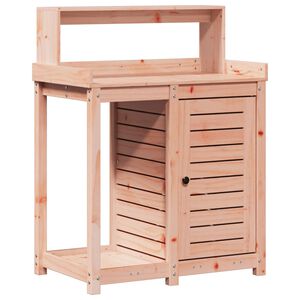 vidaXL Ruukutusp&ouml;yt&auml; hyllyll&auml; 82,5x50x109,5 cm t&auml;ysi Douglas kuusi