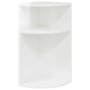 vidaXL P&auml;&auml;typ&ouml;yt&auml; Korkean kiillon valkoinen 29,6 x 29,6 x 60 cm