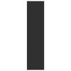 vidaXL Vaatekaappi musta 30x50x200 cm tekninen puu