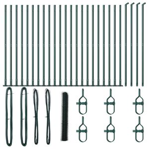 vidaXL Hitsattu metalliverkkoaita betoni-juurella 50 x 1,2 m (L x K)