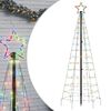 vidaXL LED joulukuusi piikeill&auml; 220 v&auml;rik&auml;st&auml; LED-valoa 180 cm