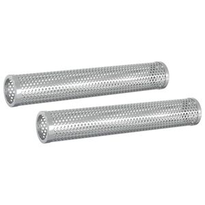vidaxl Savustustubia 2 kpl &Oslash; 5 x 30 cm Ruostumaton ter&auml;s 304 Hopea