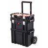 427267 Keter Tool Storage Box with "Connect Trolley and Rolling Systems" Black