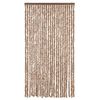 vidaXL Hyönteisverho beige ja tummanruskea 100x220 cm chenille