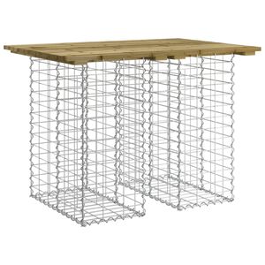 vidaXL Puutarhap&ouml;yt&auml; gabionkuvio 100x70x72 cm kyll&auml;stetty m&auml;nty
