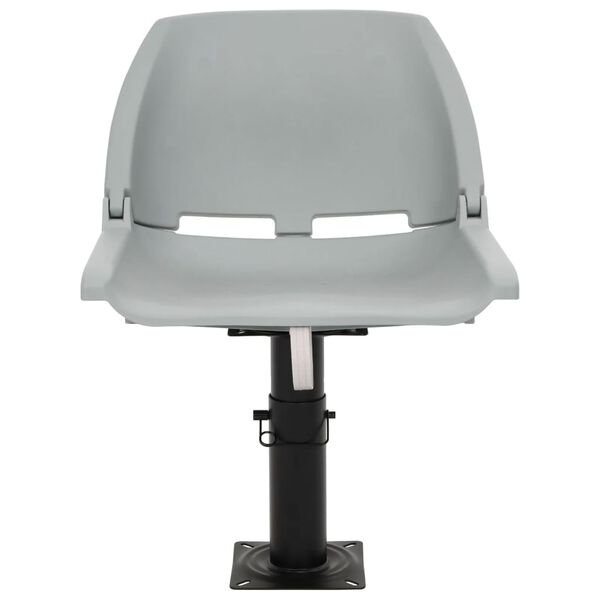 vidaXL 4-osainen Taitettava venetuolisarja harmaa 48x51x41 cm