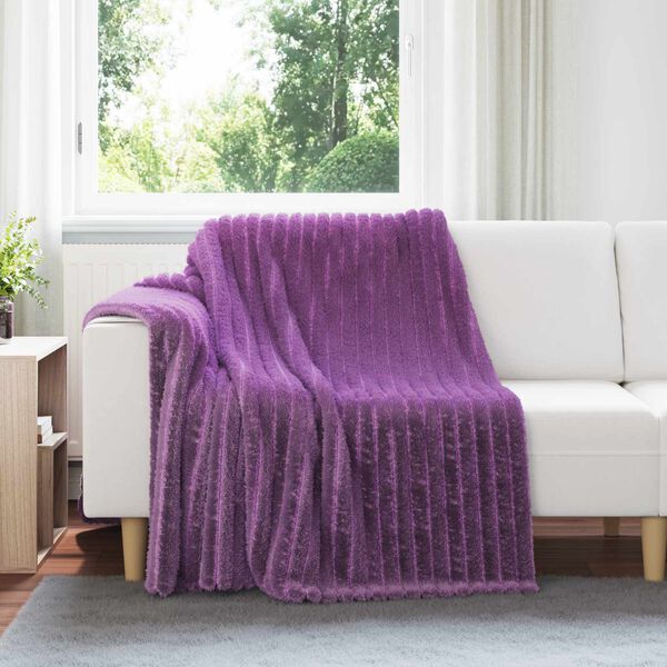 vidaXL Heittop&auml;&auml;llys 6 pcs Violetti 200 x 150 cm Fleese