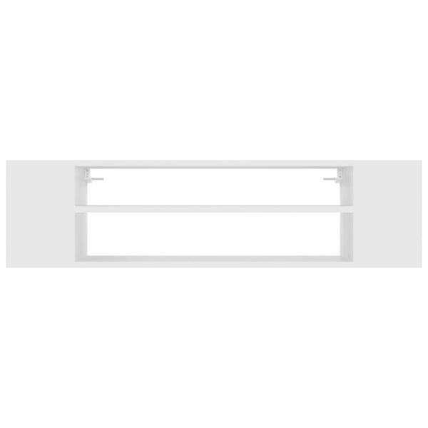 vidaXL Seinäkiinnitettävä TV-taso valkoinen 100x30x26,5cm tekninen puu