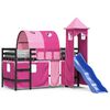 vidaXL Lasten parvis&auml;nky tornilla pinkki 80x200 cm t&auml;ysi m&auml;nty