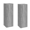 vidaXL TV-tasot 2 kpl harmaa Sonoma 30,5x30x90 cm tekninen puu