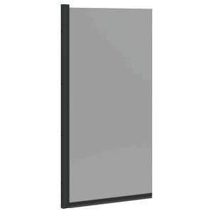 vidaXL Kylpy suihkuverho Musta 68 x 130 cm Karkaistu lasi