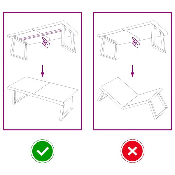 vidaXL P&ouml;yt&auml;levy vaaleanruskea 120x50x(2-6) cm k&auml;sitelty t&auml;ystammi