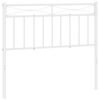 vidaXL Metallinen vaihtop&auml;&auml;ty valkoinen 100 cm