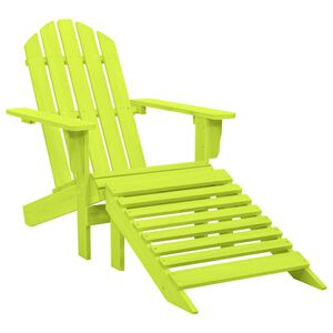 vidaXL Adirondack-puutarhatuoli rahilla t&auml;ysi kuusi vihre&auml;