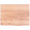 vidaXL Seinähylly vaaleanruskea 40x30x(2-4) cm käsitelty täystammi