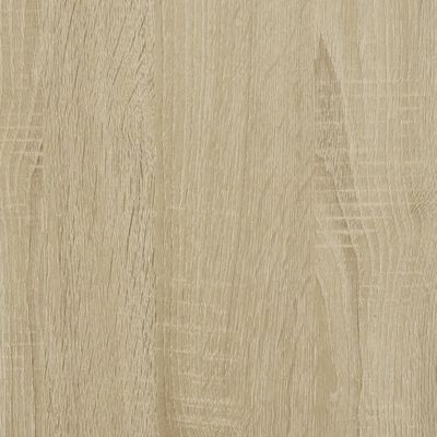 vidaXL Kirjahylly Sonoma-tammi 100x26x180 cm tekninen puu ja metalli