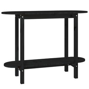 vidaXL Konsolip&ouml;yt&auml; musta 110x40x80 cm t&auml;ysi m&auml;nty