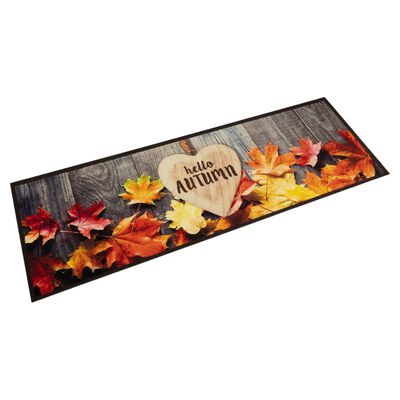 vidaXL Keittiön pestävä matto Autumn 45x150 cm sametti