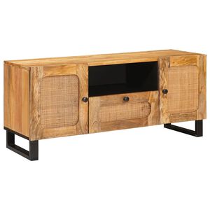 vidaXL TV-kaappi Ruskea 105 x 33 x 46 cm Kiinte&auml; mango puu
