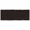 vidaXL P&ouml;yt&auml;levy ruskea 160x60x(2-4)cm k&auml;sitelty t&auml;ystammi el&auml;v&auml; reuna