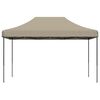 vidaXL Taitettava pop-up juhlateltta taupe 440x292x315 cm
