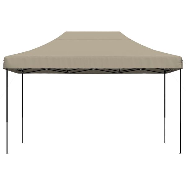 vidaXL Taitettava pop-up juhlateltta taupe 440x292x315 cm