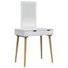 vidaXL Meikkip&ouml;yt&auml;sarja FAUSKE 2 pcs valkoinen 76 x 50 x 143 cm