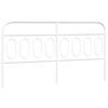 vidaXL Metallinen vaihtop&auml;&auml;ty valkoinen 160 cm