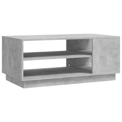 vidaXL Sohvapöytä betoninharmaa 102x55x43 cm lastulevy