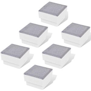 vidaXL LED Maavalaisimet 6 kpl 100x100x68 mm