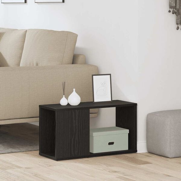 vidaXL TV-taso musta tammi 60x24x32 cm tekninen puu