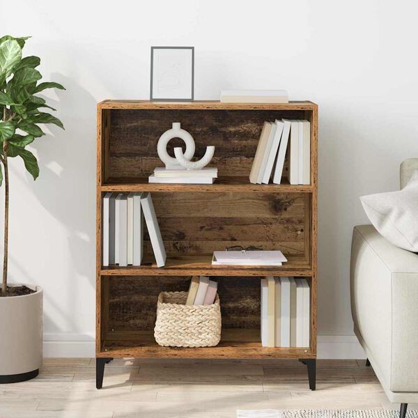 vidaXL Sivup&ouml;yt&auml; Vanha puu 69,5 x 32,5 x 90 cm Tekninen puu