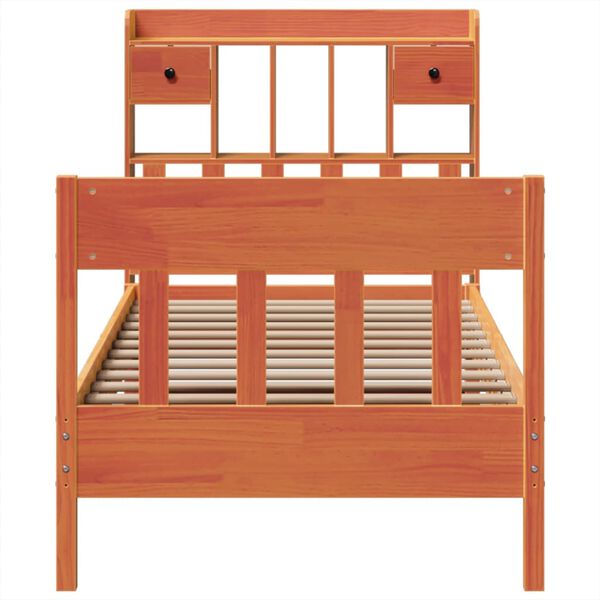 vidaXL S&auml;ngynrunko ilman patjaa vahanruskea 75x190 cm t&auml;ysi m&auml;nty