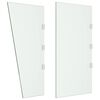 vidaXL 2-osaiset Sivupaneelit ovikatokselle l&auml;pin&auml;kyv&auml; karkaistu lasi