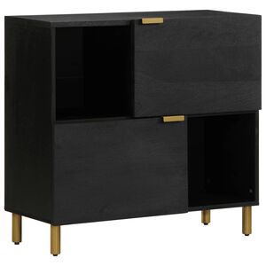 vidaXL Senkki musta 80x33x75 cm tekninen puu