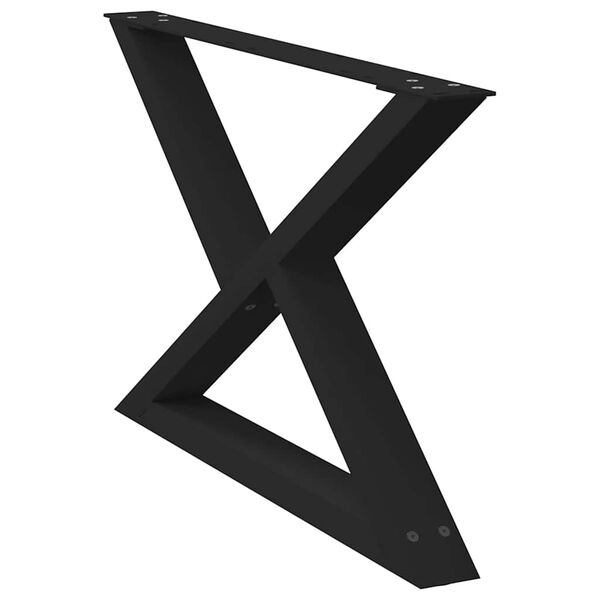 vidaXL Sohvap&ouml;yd&auml;n jalat 2 kpl musta 70x(42-43,3) cm ter&auml;s