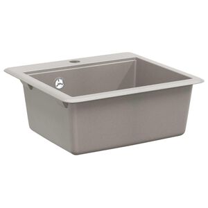vidaXL Allas 80% kvartsia ja 20% hartsia 470 x 440 mm Harmaa