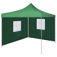 vidaXL kokoontaitettava teltta 2:lla seinällä 3x3 m vihreä