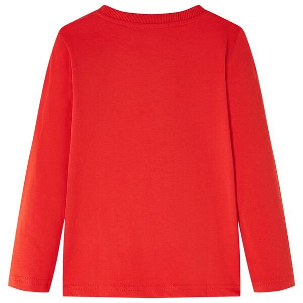 Lasten pitkähihainen T-paita punainen 104