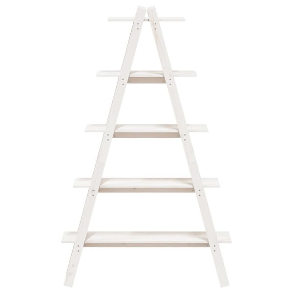 vidaXL Hylly 5 kerrosta A-muoto 110x40x180,5 cm täysi tammi